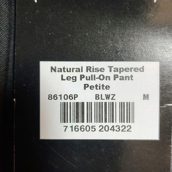 Dickies EDS Signature Black Petite Natural Rise Tapered Leg PullOn Scrub Pants M - Picture 6 of 10